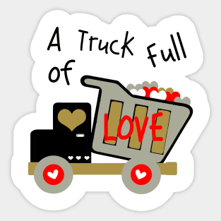 A Truck Full Of Love! Sticker